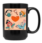Best Knitting Mom Ever (4) Black Coffee Mug, Gift Coffee Mug