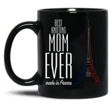Best Knitting Mom Ever Black Coffee Mug, Gift Coffee Mug - Black