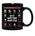 Best Knitting Mom Ever.My Mom'S List Black Coffee Mug, Gift Coffee Mug - Black