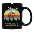 Best Labradoodle Mom Ever Funny Dog Mom Black Coffee Mug, Gift Coffee Mug - Black