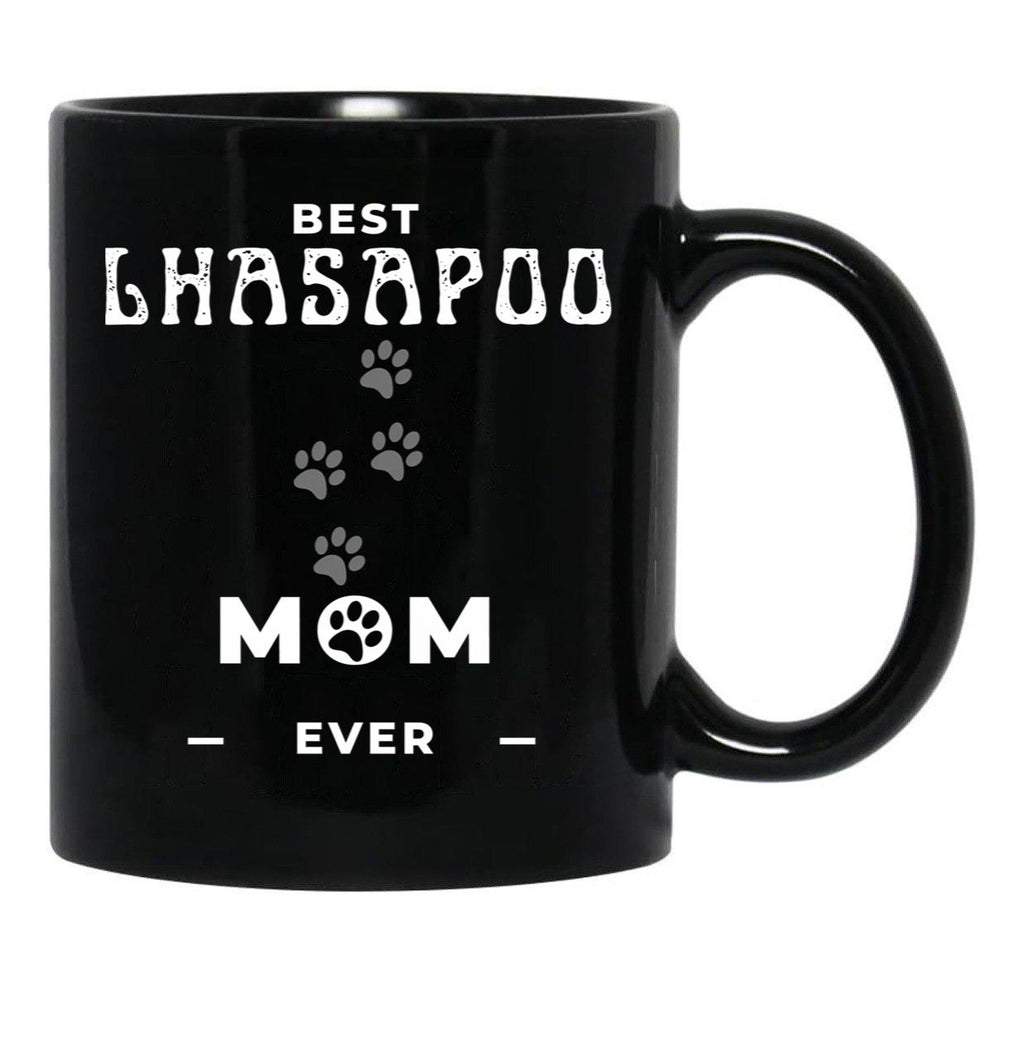 Best Lhasapoo Mom Ever Black Coffee Mug, Gift Coffee Mug - Black