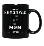 Best Lhasapoo Mom Ever Black Coffee Mug, Gift Coffee Mug - Black