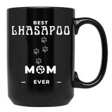 Best Lhasapoo Mom Ever Black Coffee Mug, Gift Coffee Mug