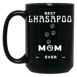 Best Lhasapoo Mom Ever Black Coffee Mug, Gift Coffee Mug