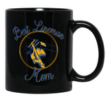 Best Lineman Mom Black Coffee Mug, Gift Coffee Mug - Black