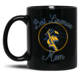 Best Lineman Mom Black Coffee Mug, Gift Coffee Mug - Black