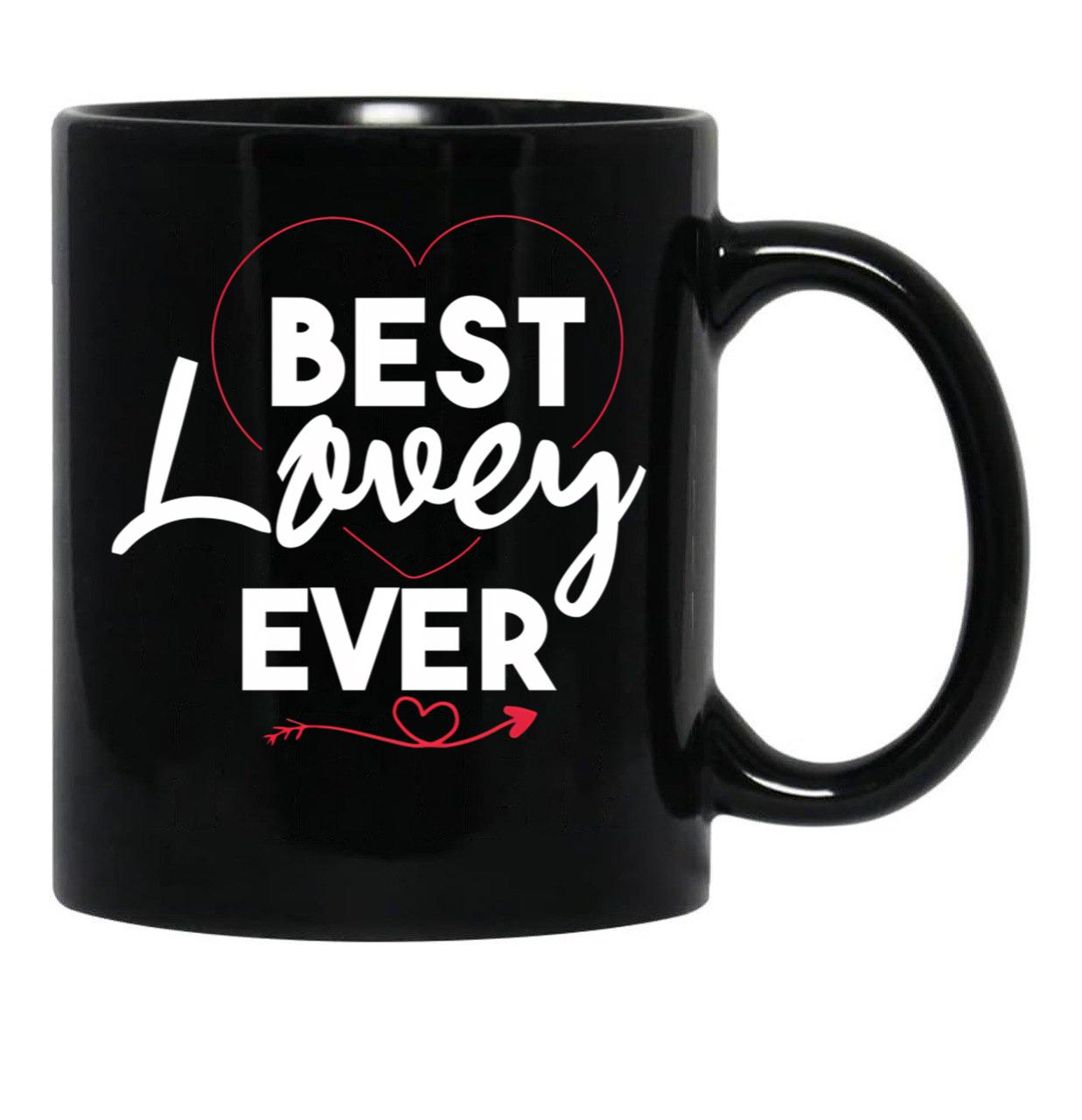 Best Lovey Grandma Mothers Day Lovey Grandmother Black Coffee Mug, Gift Coffee Mug - Black