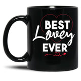 Best Lovey Grandma Mothers Day Lovey Grandmother Black Coffee Mug, Gift Coffee Mug - Black