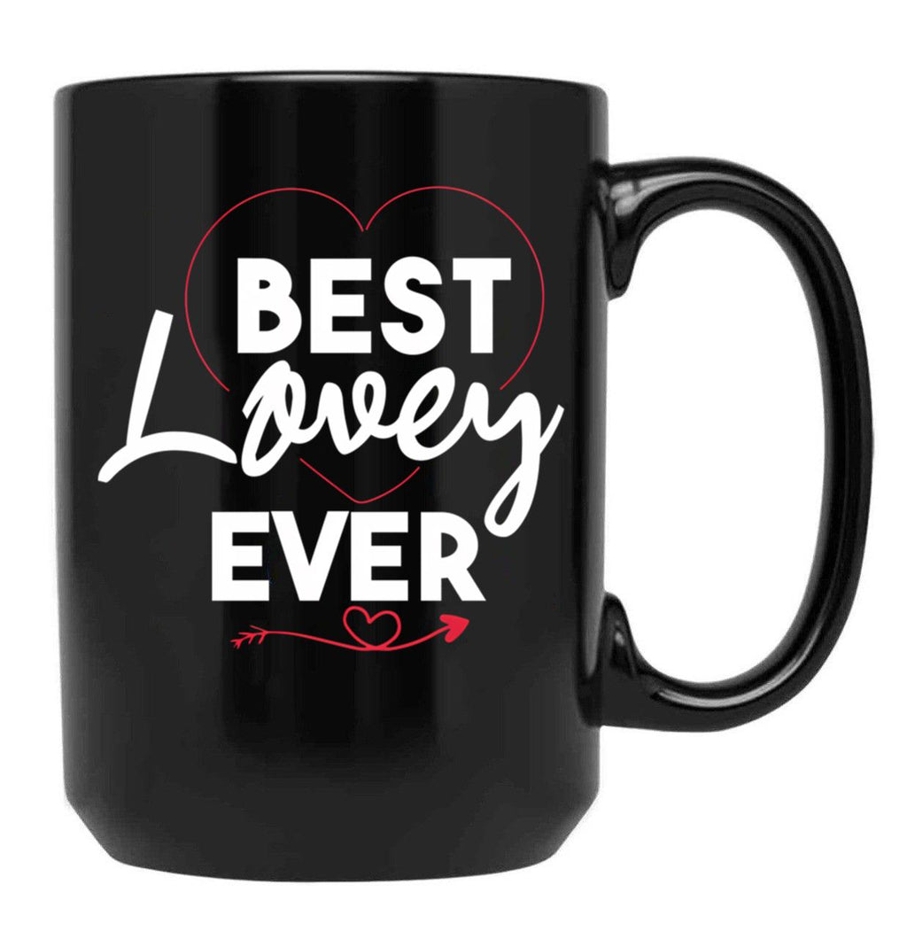 Best Lovey Grandma Mothers Day Lovey Grandmother Black Coffee Mug, Gift Coffee Mug