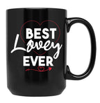 Best Lovey Grandma Mothers Day Lovey Grandmother Black Coffee Mug, Gift Coffee Mug