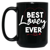 Best Lovey Grandma Mothers Day Lovey Grandmother Black Coffee Mug, Gift Coffee Mug