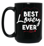 Best Lovey Grandma Mothers Day Lovey Grandmother Black Coffee Mug, Gift Coffee Mug