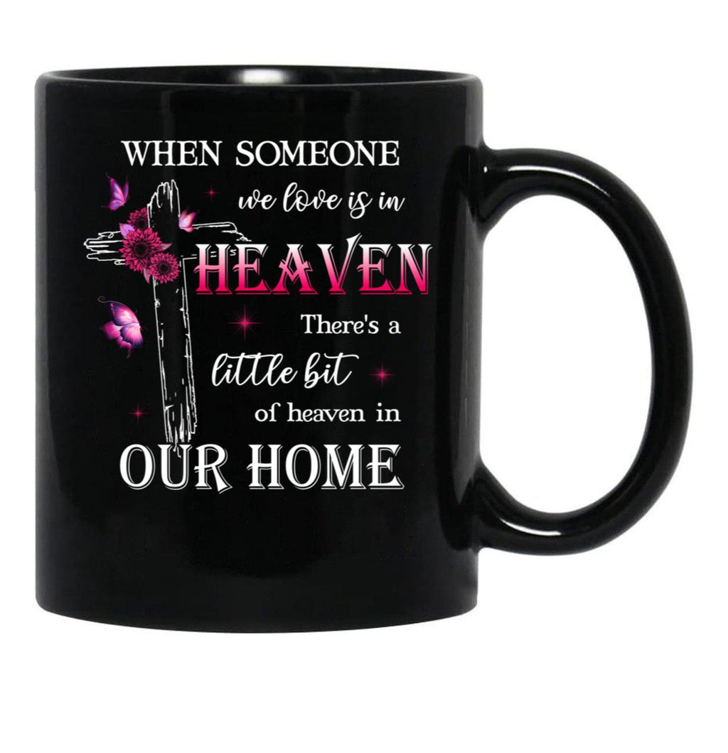 Best Memorial Family Cross Faith Remembrance Family In Loving Memory Black Coffee Mug - Black