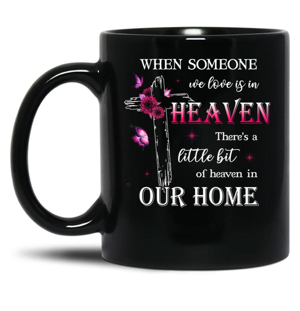Best Memorial Family Cross Faith Remembrance Family In Loving Memory Black Coffee Mug