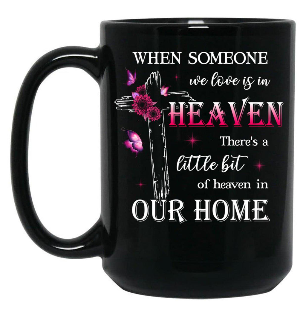 Best Memorial Family Cross Faith Remembrance Family In Loving Memory Black Coffee Mug