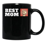 Best Mom Finger Black Coffee Mug, Gift Coffee Mug - Black