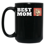 Best Mom Finger Black Coffee Mug, Gift Coffee Mug
