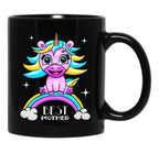 Best Mom Mom Unicorn Gift Black Coffee Mug, Gift Coffee Mug - Black