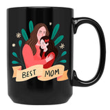 Best Mom Black Coffee Mug, Gift Coffee Mug