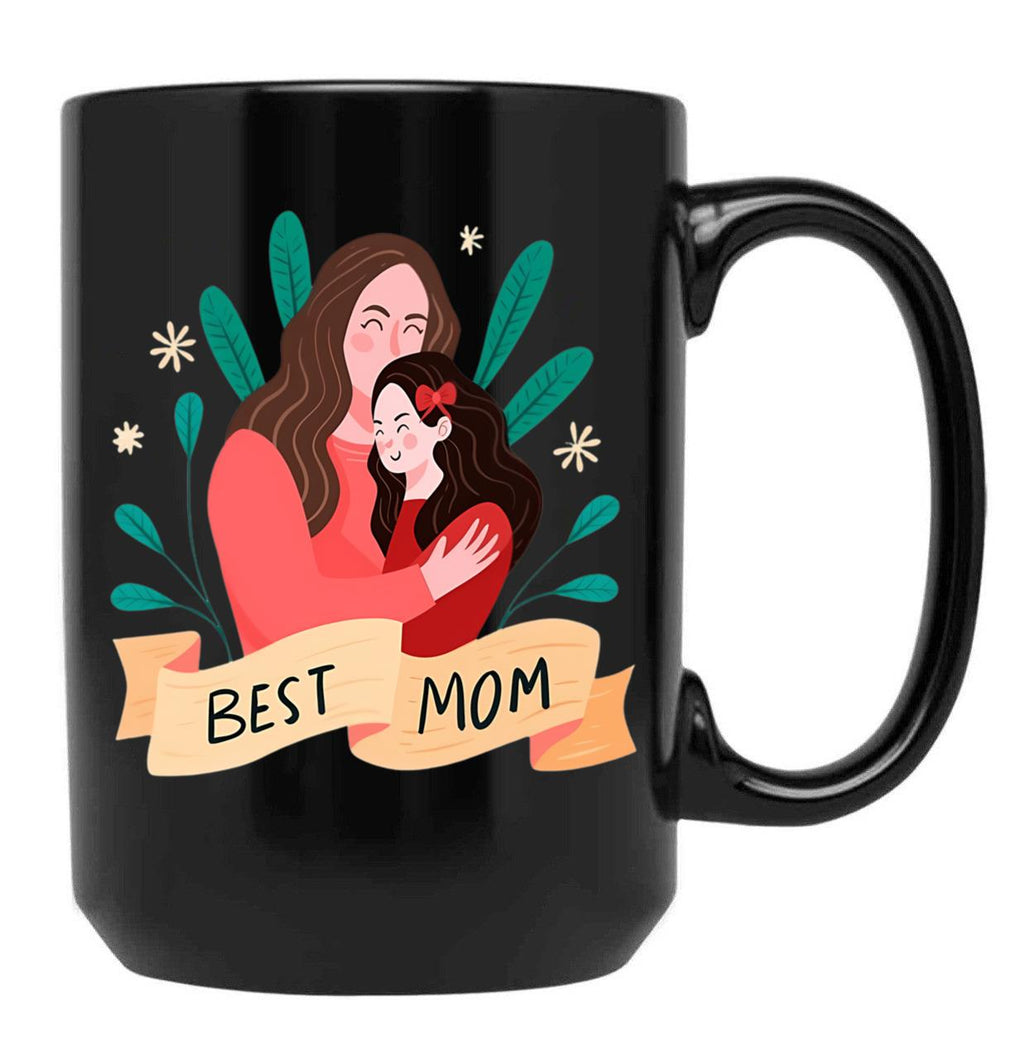 Best Mom Black Coffee Mug, Gift Coffee Mug