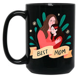 Best Mom Black Coffee Mug, Gift Coffee Mug