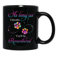 Best Pet Memorial Dog Paws Mug In Loving Memory Angel Dog Remembrance Mug Black Coffee Mug - Black