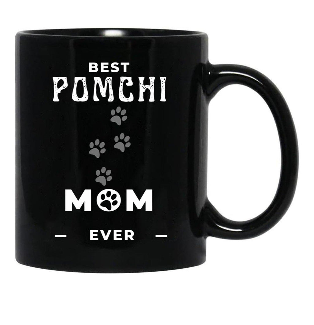 Best Pomchi Mom Ever Black Coffee Mug, Gift Coffee Mug - Black