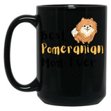 Best Pomeranian Mom Best Dog Mom Ever Black Coffee Mug, Gift Coffee Mug