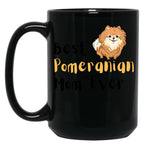Best Pomeranian Mom Best Dog Mom Ever Black Coffee Mug, Gift Coffee Mug