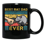 Best Rat Dad Ever Black Coffee Mug, Gift Coffee Mug - Black