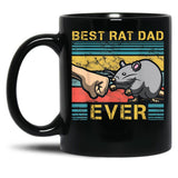 Best Rat Dad Ever Black Coffee Mug, Gift Coffee Mug - Black