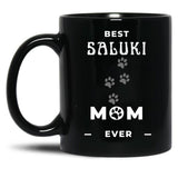Best Saluki Mom Ever Black Coffee Mug, Gift Coffee Mug - Black