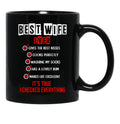 Best Wife Ever Black Coffee Mug - Black