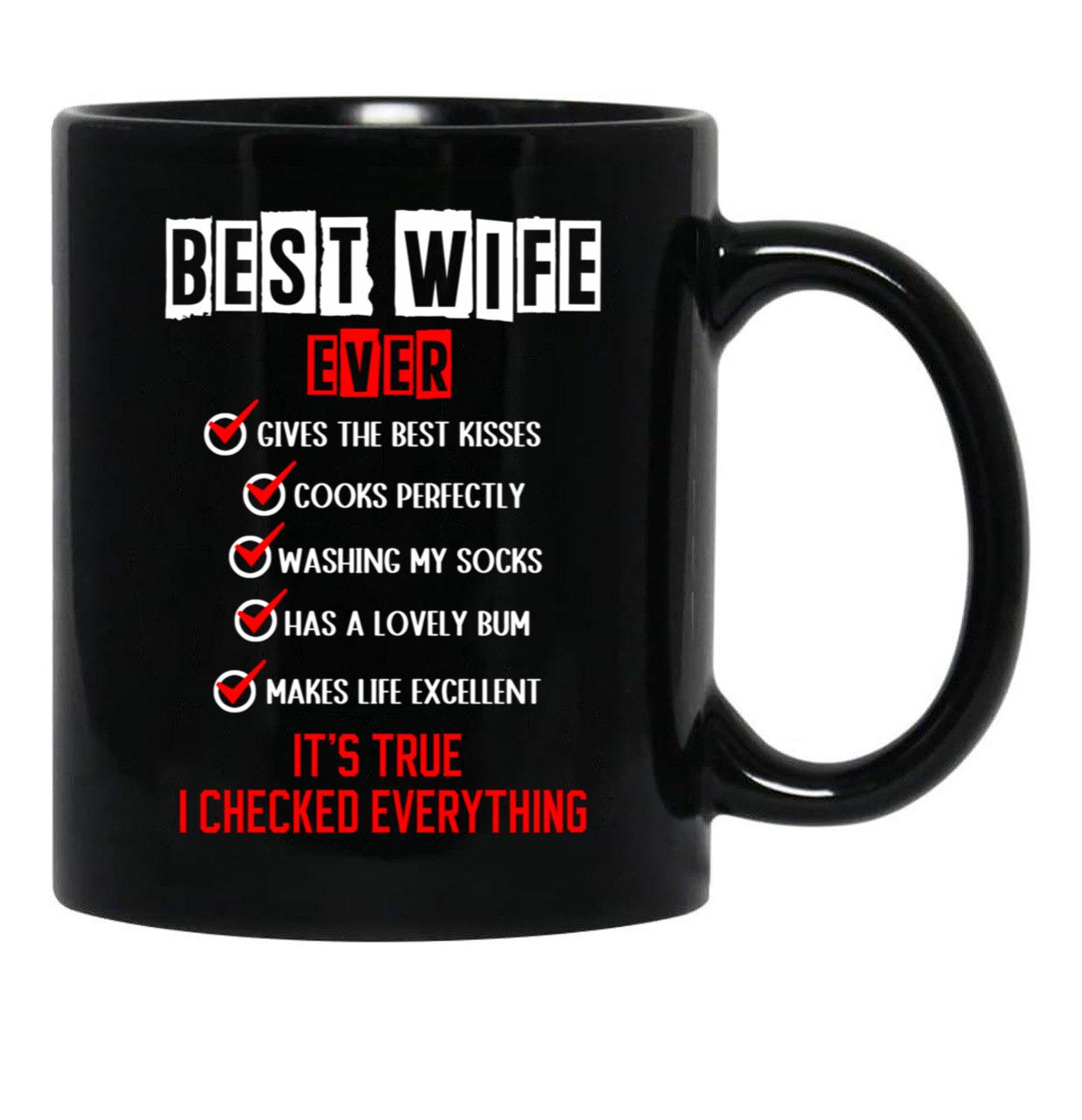 Best Wife Ever Black Coffee Mug - Black