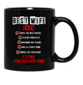 Best Wife Ever Black Coffee Mug, Gift Coffee Mug - Black