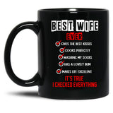 Best Wife Ever Black Coffee Mug, Gift Coffee Mug - Black