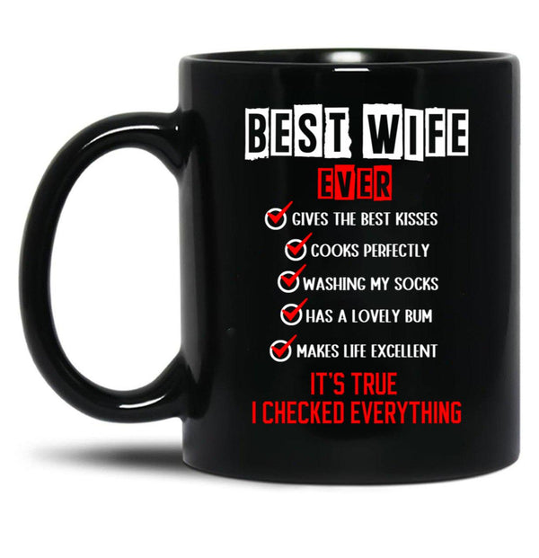 Best Wife Ever Black Coffee Mug, Gift Coffee Mug - Black