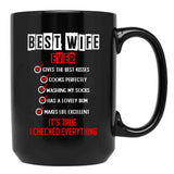 Best Wife Ever Black Coffee Mug, Gift Coffee Mug