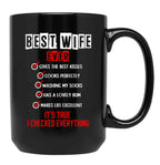 Best Wife Ever Black Coffee Mug, Gift Coffee Mug