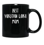 Best Yakutian Laika Mom Black Coffee Mug, Gift Coffee Mug - Black