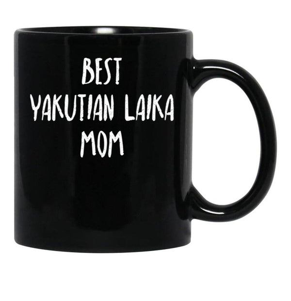 Best Yakutian Laika Mom Black Coffee Mug, Gift Coffee Mug - Black