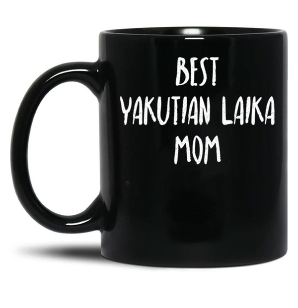 Best Yakutian Laika Mom Black Coffee Mug, Gift Coffee Mug - Black