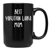 Best Yakutian Laika Mom Black Coffee Mug, Gift Coffee Mug