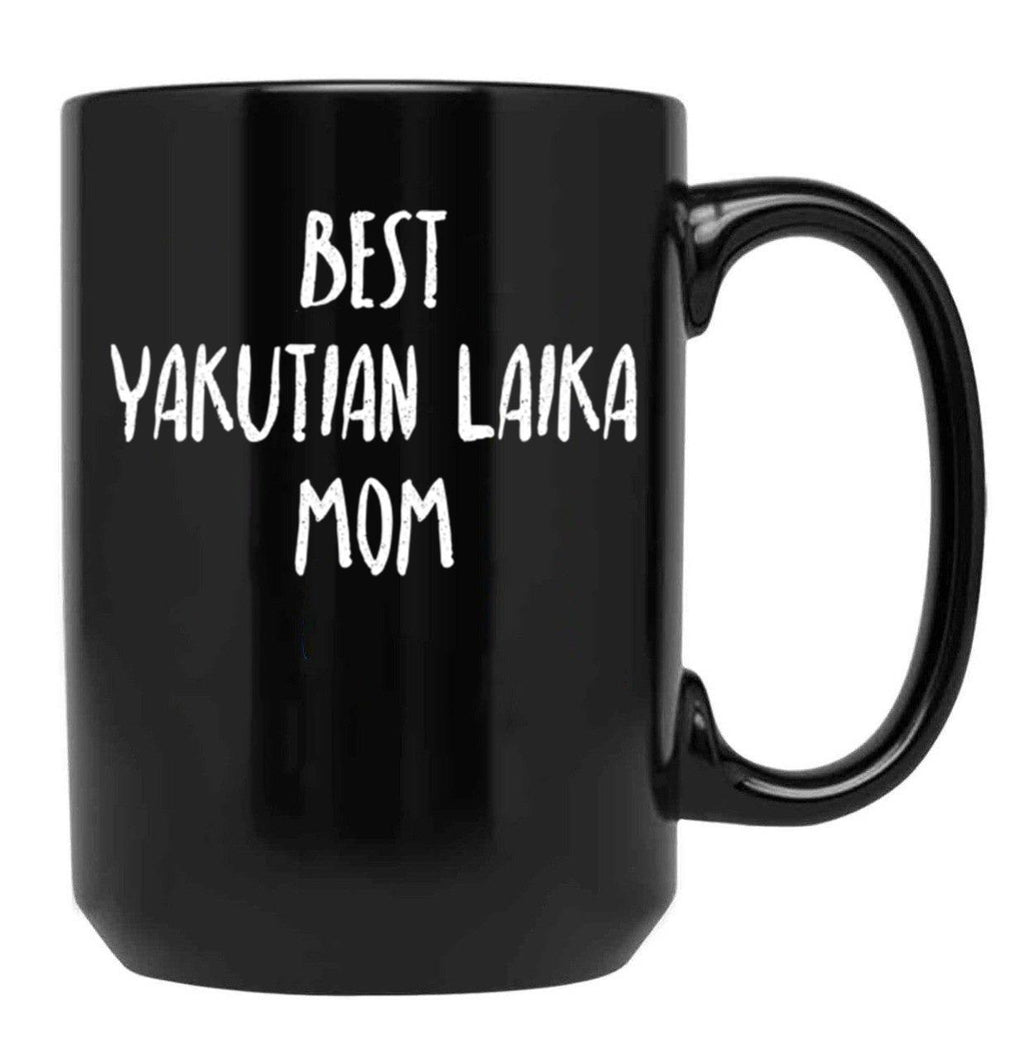 Best Yakutian Laika Mom Black Coffee Mug, Gift Coffee Mug