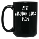 Best Yakutian Laika Mom Black Coffee Mug, Gift Coffee Mug