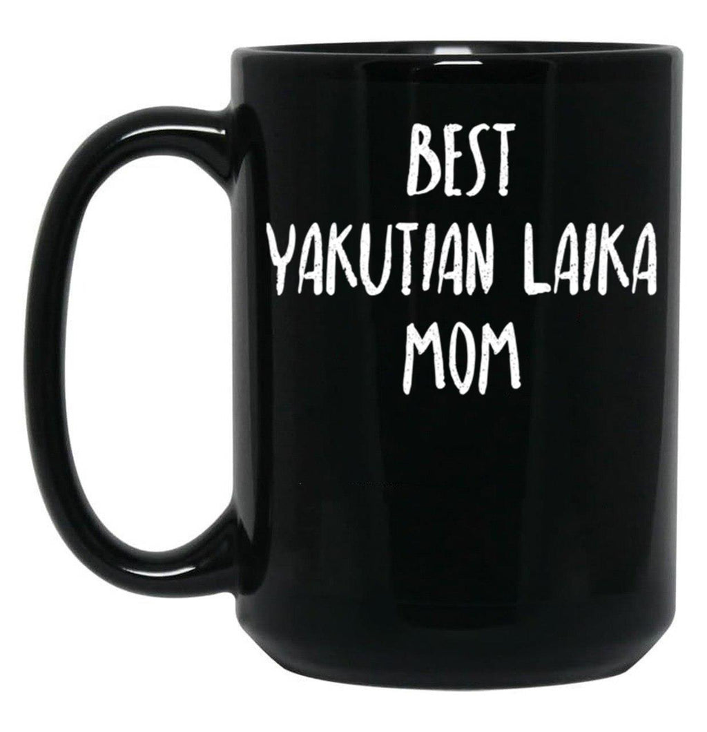 Best Yakutian Laika Mom Black Coffee Mug, Gift Coffee Mug