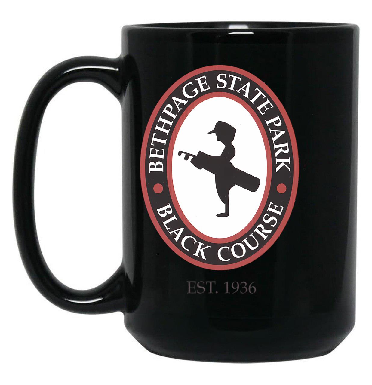 Bethpage Black Golf Course Black Coffee Mug, Gift Coffee Mug
