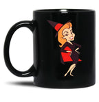 Bewitched Samantha Black Coffee Mug, Gift Coffee Mug