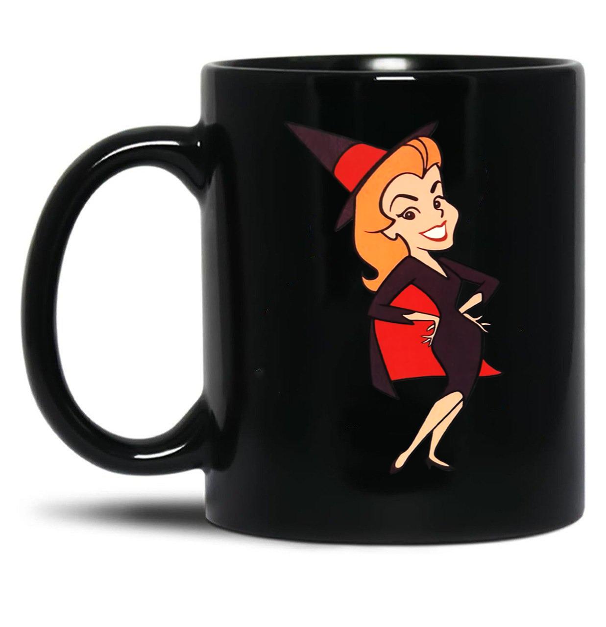 Bewitched Samantha Black Coffee Mug, Gift Coffee Mug