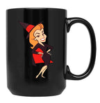 Bewitched Samantha Black Coffee Mug, Gift Coffee Mug